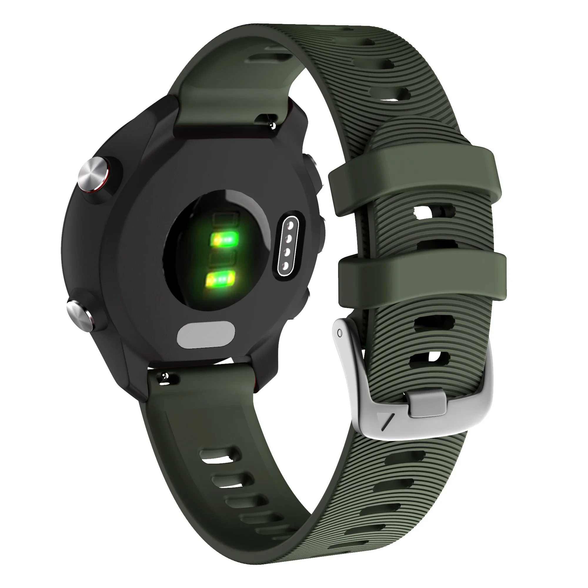 Силиконовый ремешок 20 мм для Garmin Forerunner 165 Music 245 645 55/Vivoactive 5 3/Venu 3 2 Plus sq Vivomove, аксессуары для ремешка для часов