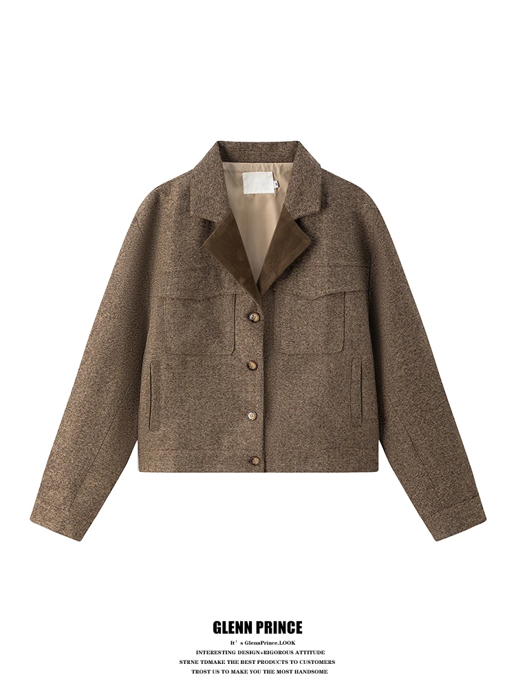 

GPstudio Vintage Multi-ket Men's Casual ort Jaet Autumn Faion Brand Loose Fit Polyester Fiber Youth ular Sle