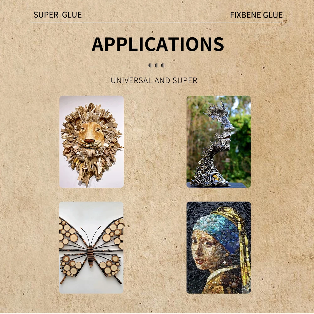 Powerful Super Glue 502 For All Materials Instant Strong Adhesive Clear Leather Rhinestone Plastic Wood Metal Glass Paper Model