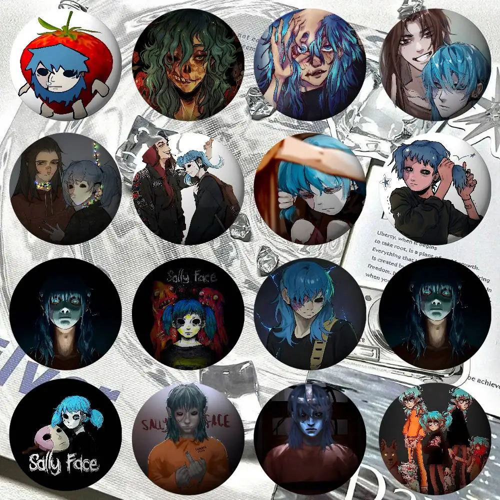 Cool S-Sally F-Face-P-Pillow Badge Pins For Friend, Backpack, Clothing, Collectible Accessories, Jewelry Gift