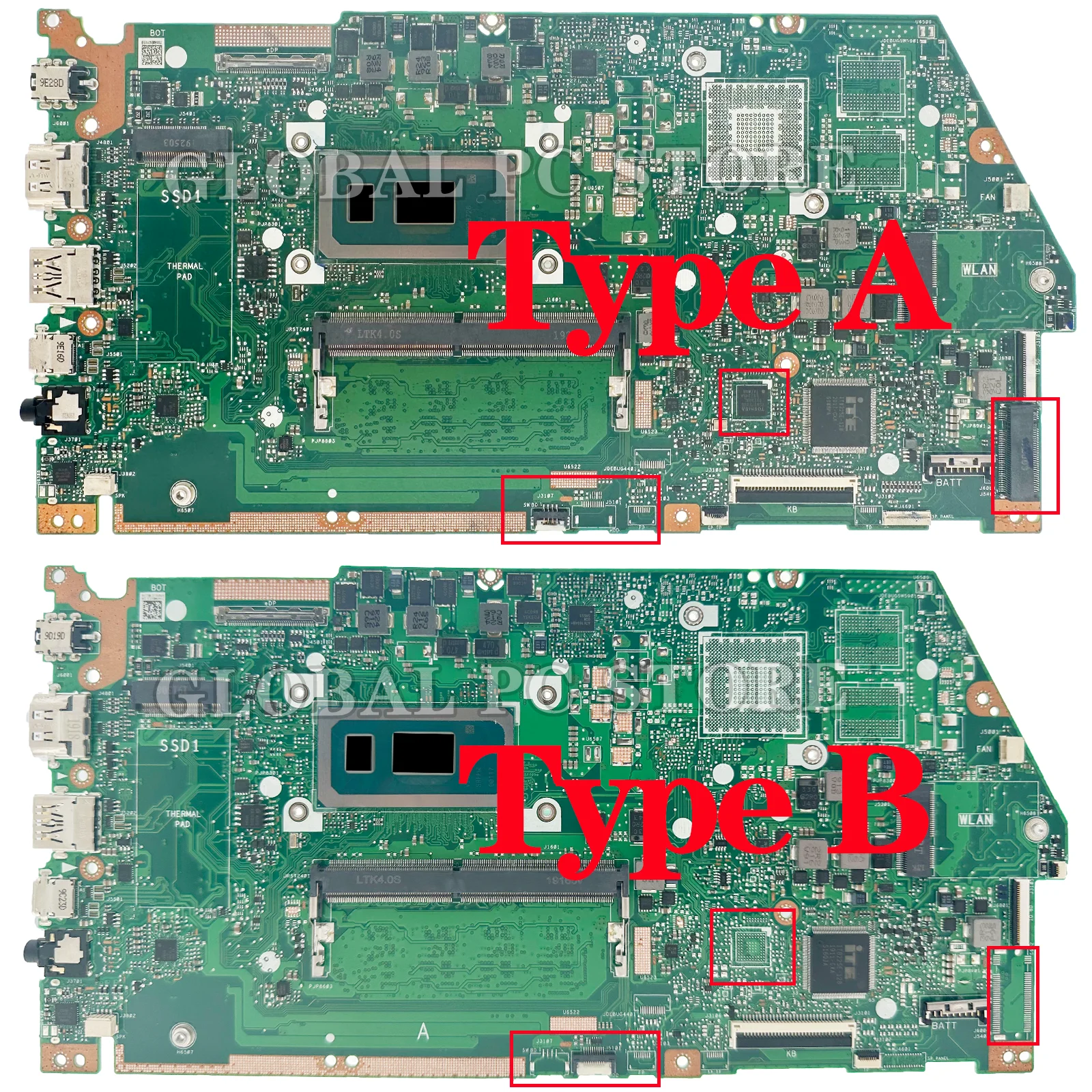 Imagem -02 - Placa-mãe para Laptop para Asus Mainboard X532fa X531fa X532fl X532flc X532fac X532f S531f K531f V531f S532f K532f V532f