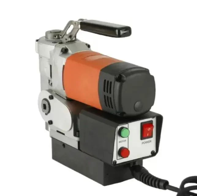 Horizontal Portable Rotary Magnetic Seat Drilling Machine with high precision gears for metal drilling