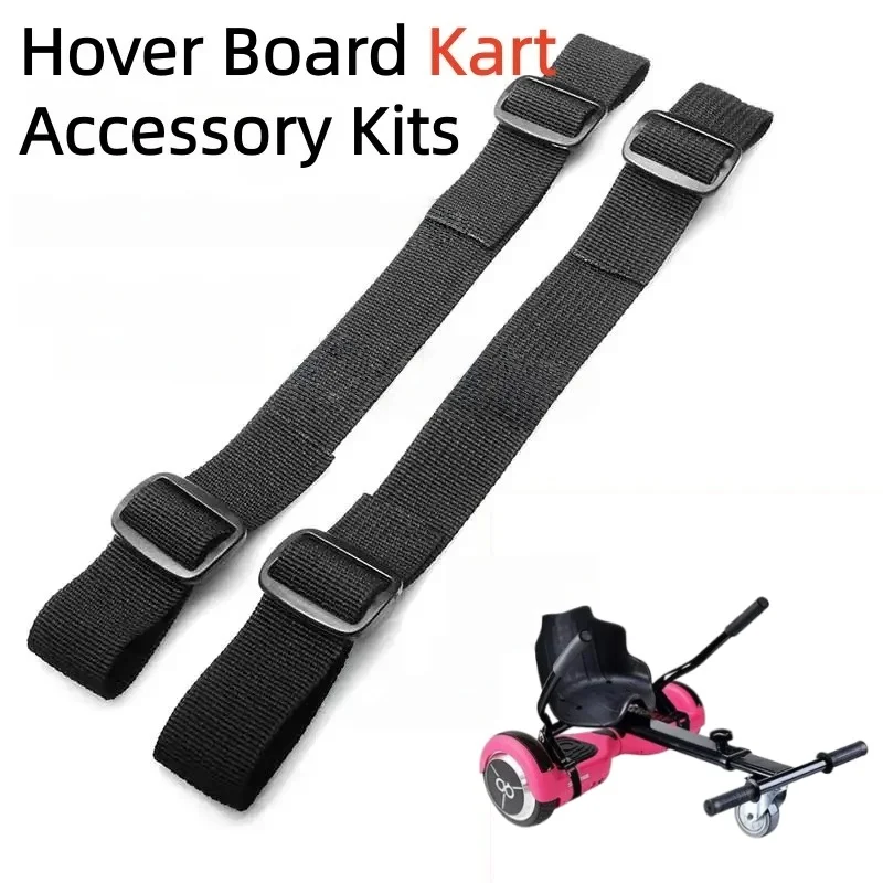 1 Juego de Correas de Nailon Ajustables en Ancho con Kit de Hebilla de Triple Deslizamiento para Reemplazo de Sujeción de Asiento de Kart de Hoverboard