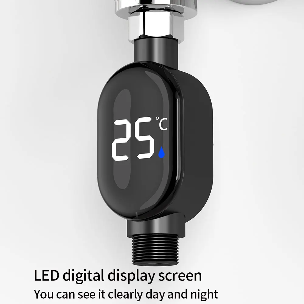 Shower thermometer waterproof intelligent temperature digital display faucet water temperature gauge for babies