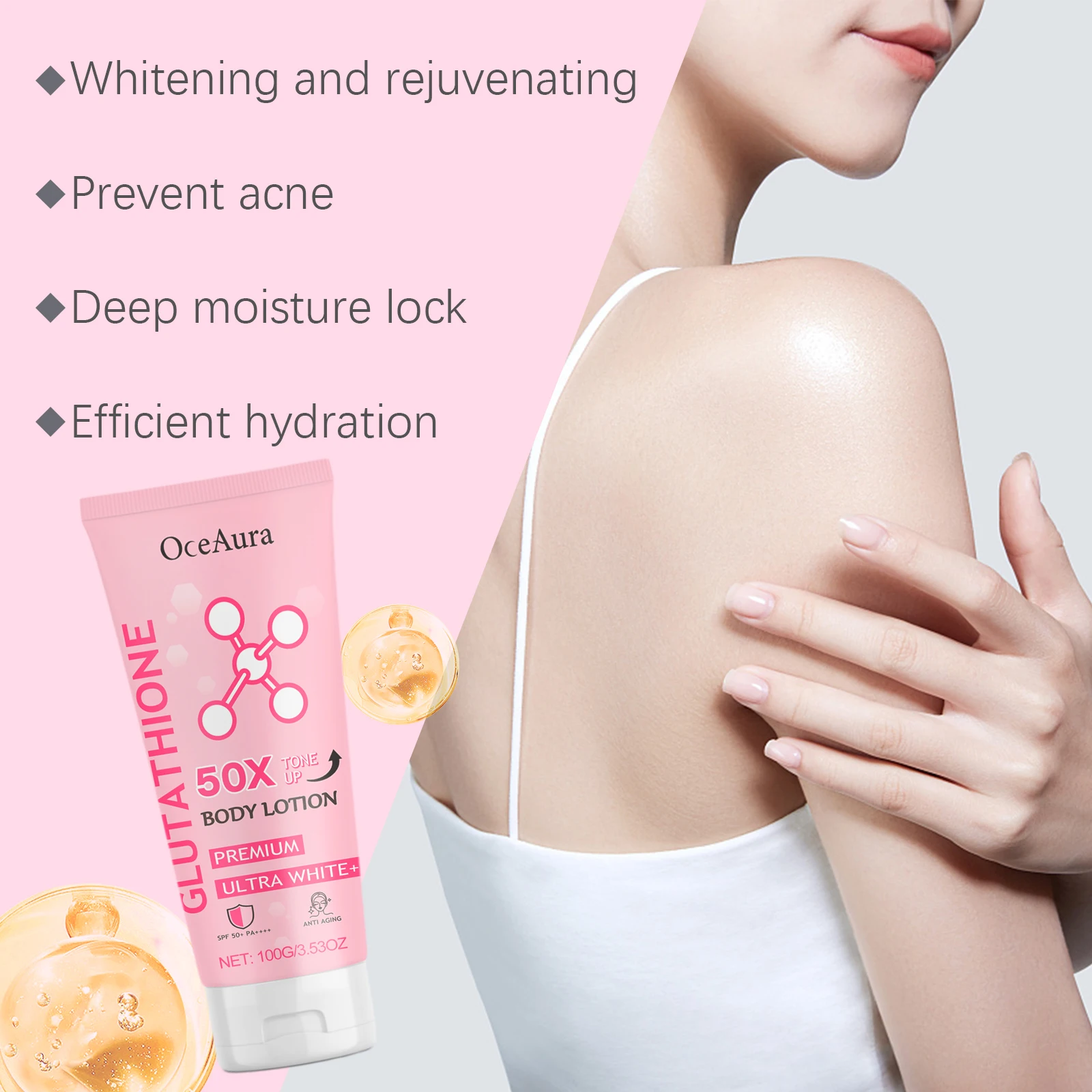 Skin Brightening Body Cream Glutathione Nourishing Even Tone Improving Dry  Rough Skin Reduce Dullness Even Skin White Body Care