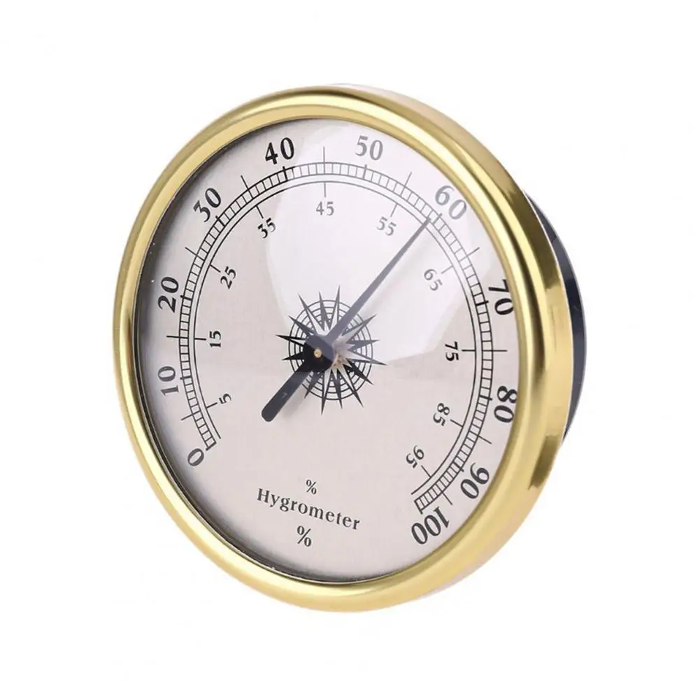 New 72mm Hygrometer Round Shape Auto-sensing Mini Temperature Humidity Measuring Tool for Home