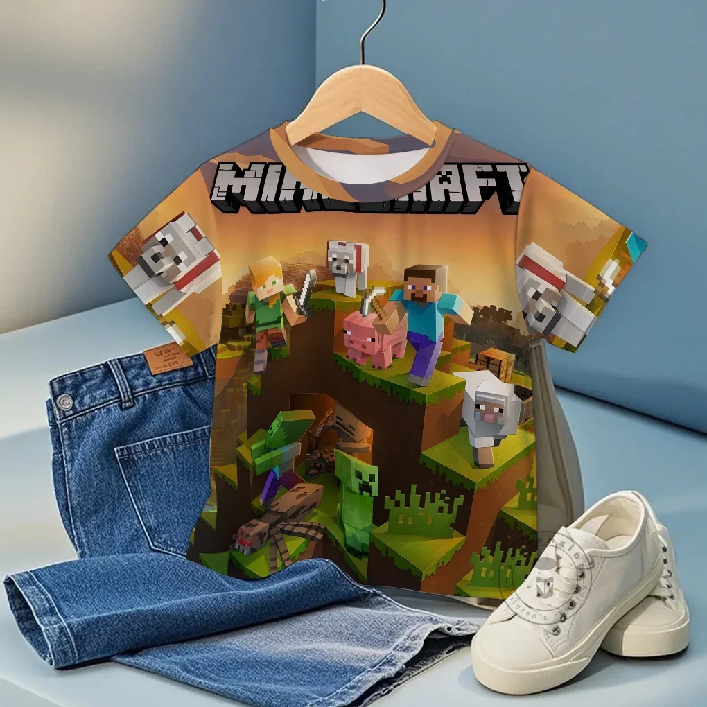 

Hot Game Anime 3D Print T-Shirt Summer Trendy Short Sleeve Top For Boys Girls Kids Age 3-16 Cute Casual Comfortable Wear