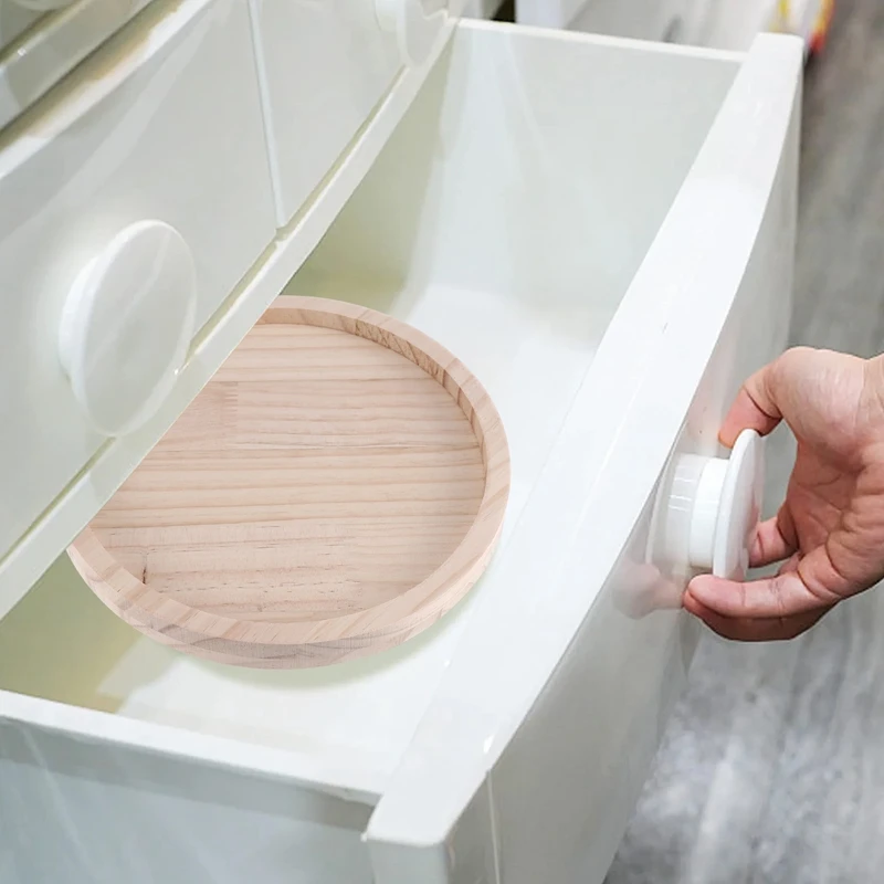 ABXF-소파 팔 클립 테이블, 천연 나무 소파 팔걸이 클립 온 트레이 테이블 소파 소파 팔걸이 주최자, 라운드