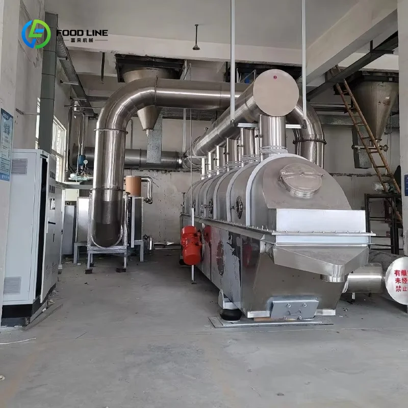Energy Saving Vibrating Fluid Bed Dryer Food Mineral Powder Granule Drying Sale Factory Direct Accept Custom