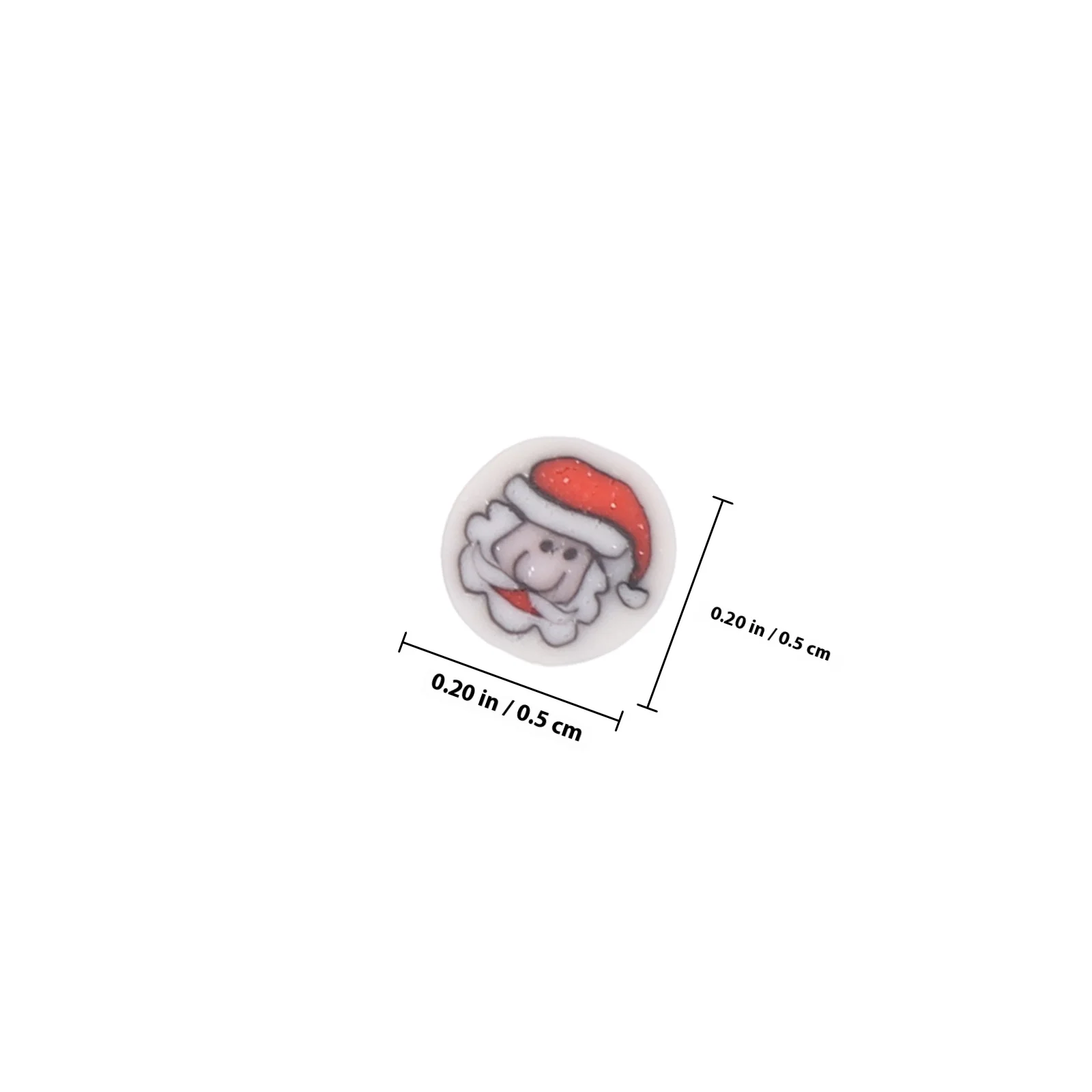 1000개 네일 슬라이스 소프트 클레이 과일 크리스마스 패턴 패셔너블 DIY 네일 장식 간편 사용 네일 스티커 살롱 개인용