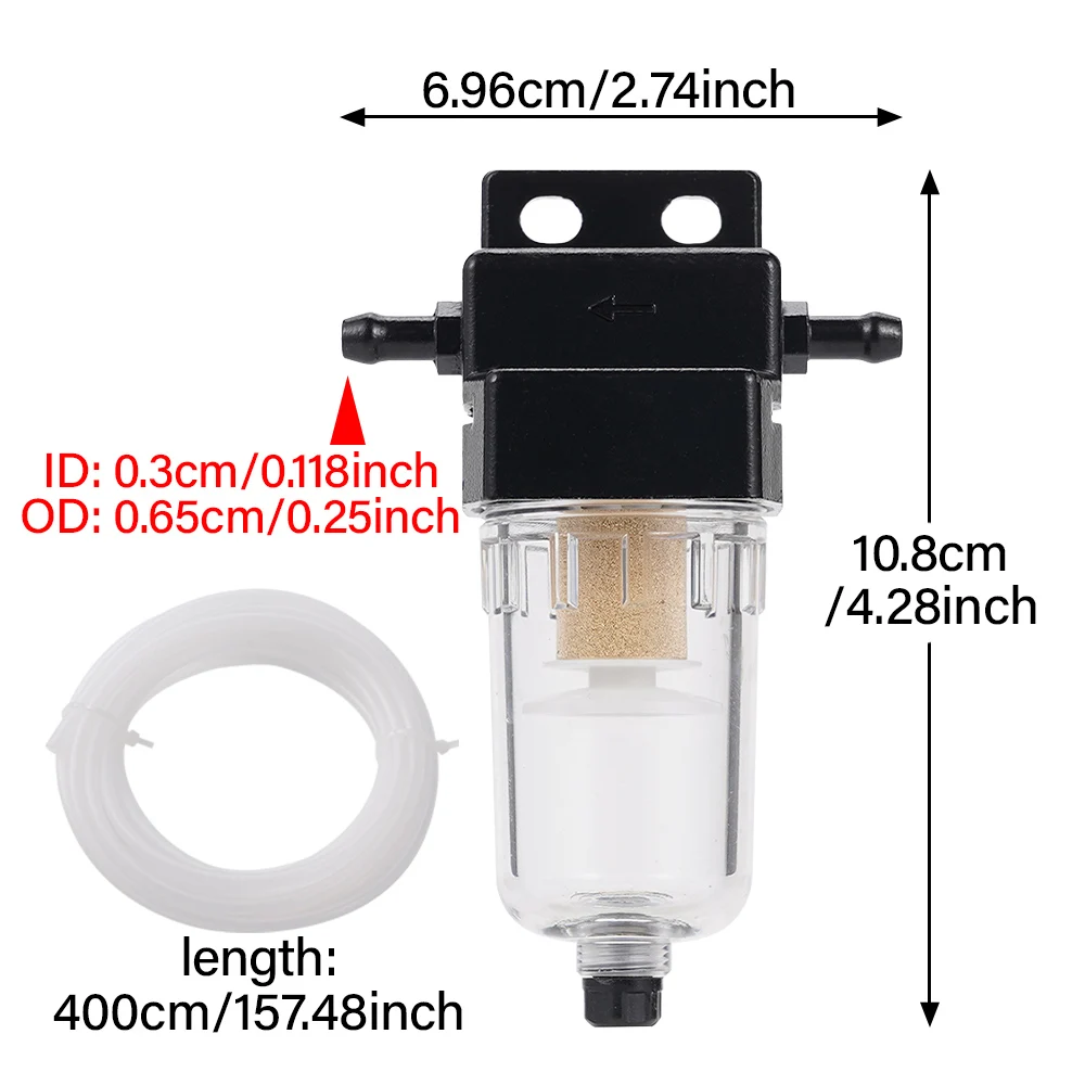 Ensemble de filtres séparateur d'eau et de carburant pour chauffage de stationnement Diesel, adapté aux radiateurs Diesel 12V/24V 2-8kw, voitures, camions, navires, usage domestique