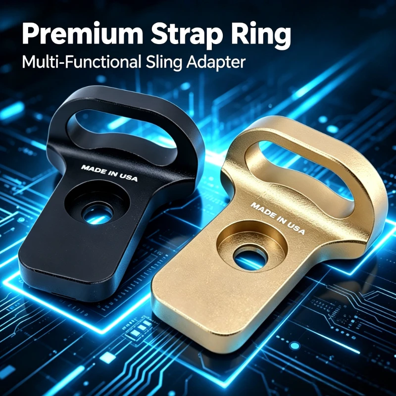 Premium Durable Sling Strap Ring Adapter Convertible Single Dual Point Buckle Outdoor Tactical Accessory