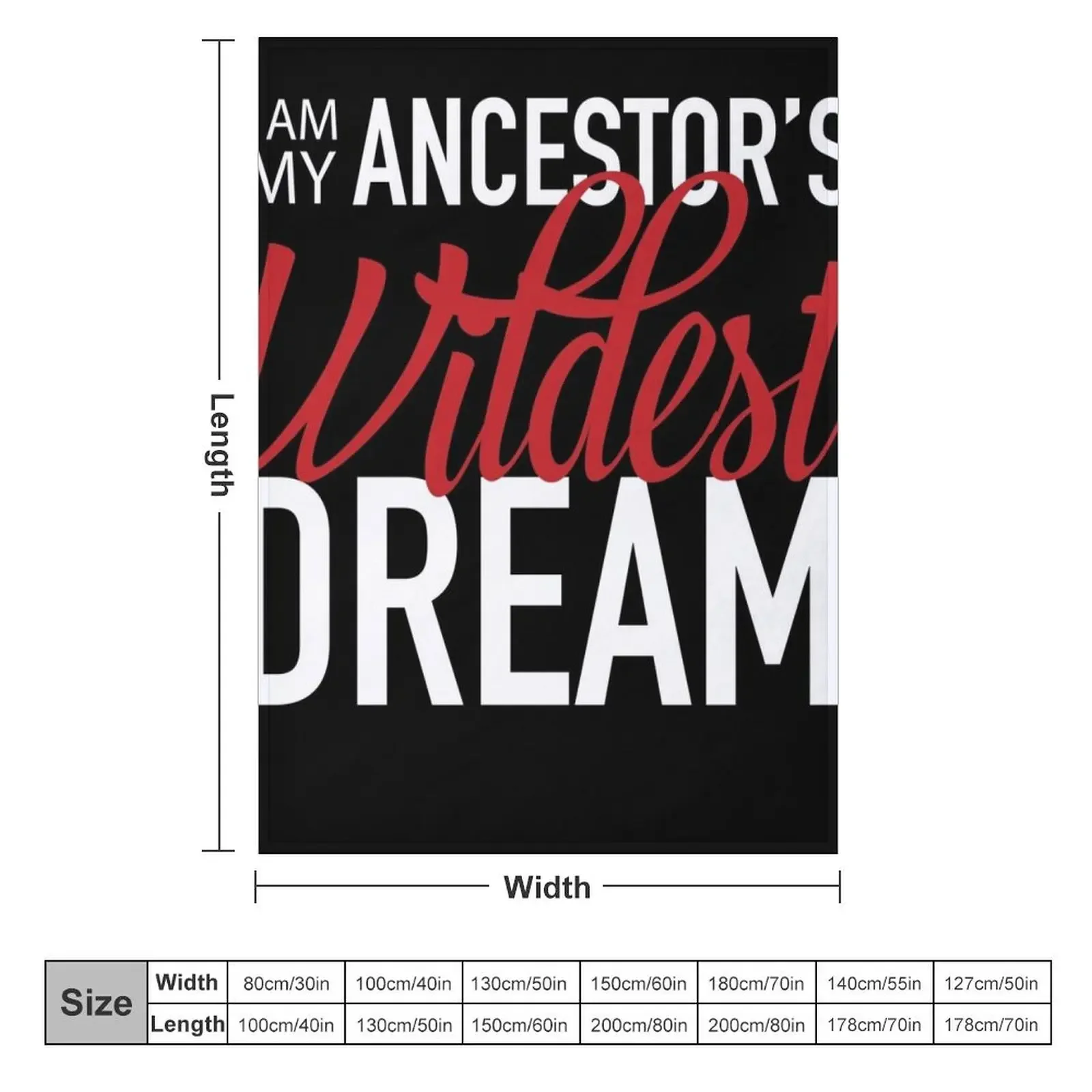 I Am My Ancestor's Wildest Dream Throw Blanket Designers Soft Plaid decorative Blankets