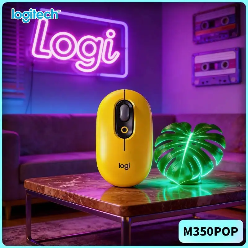 

Бесшумная мышь Logitech M350 POP с двойным подключением, радиусом действия 10 м, эргономичным дизайном для писателей, авторов, длительной работы с текстом и рукописями