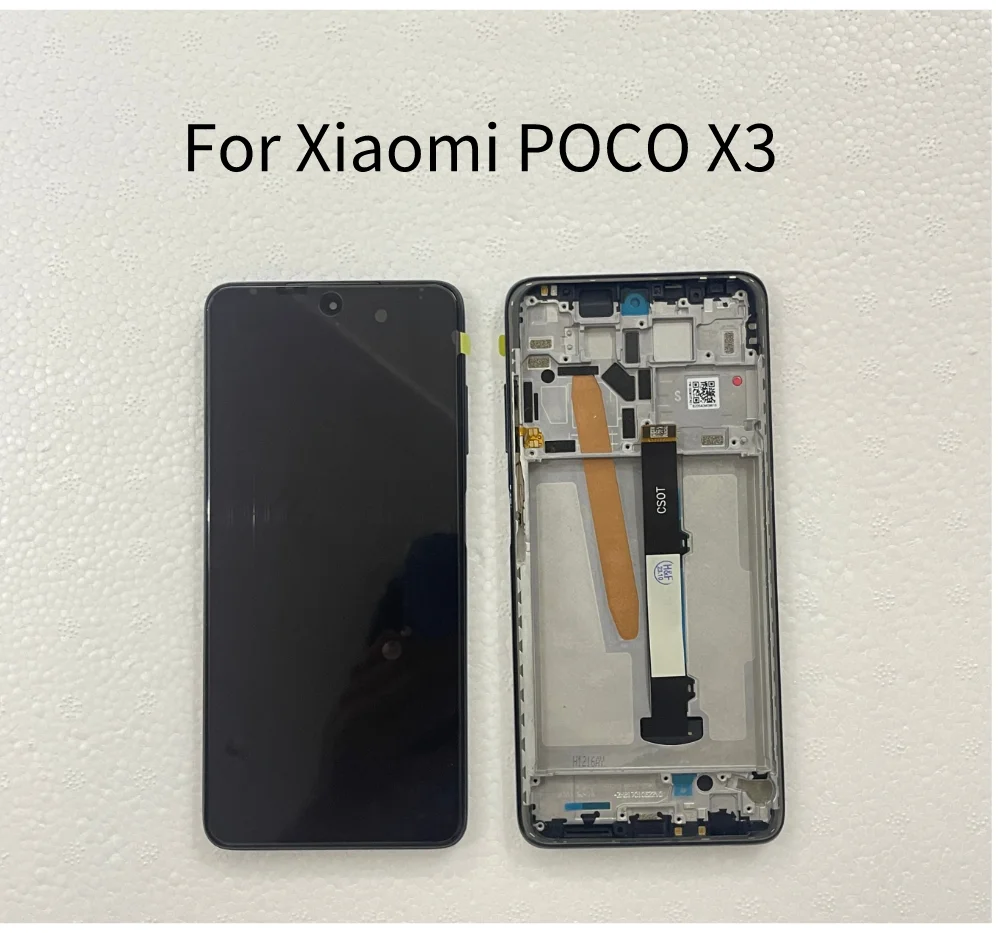

Original for Xiaomi POCO X3 LCD Display Touch Screen with Frame for Poco X3 Pro LCD M2102J20SG Digitizer Assembly Replacement