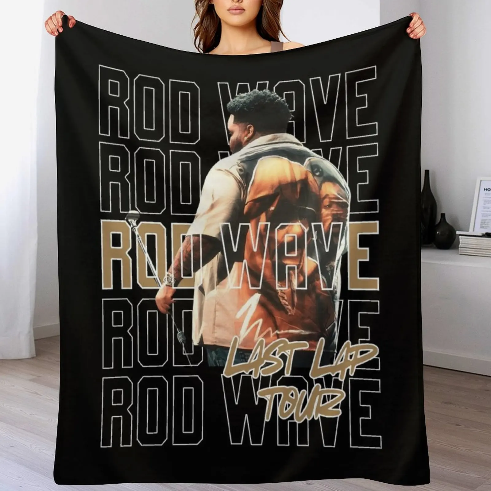 Last Concert Lap Music Vintage 2024 Throw Blanket Warm Accent Blanket for Living Room Decoration