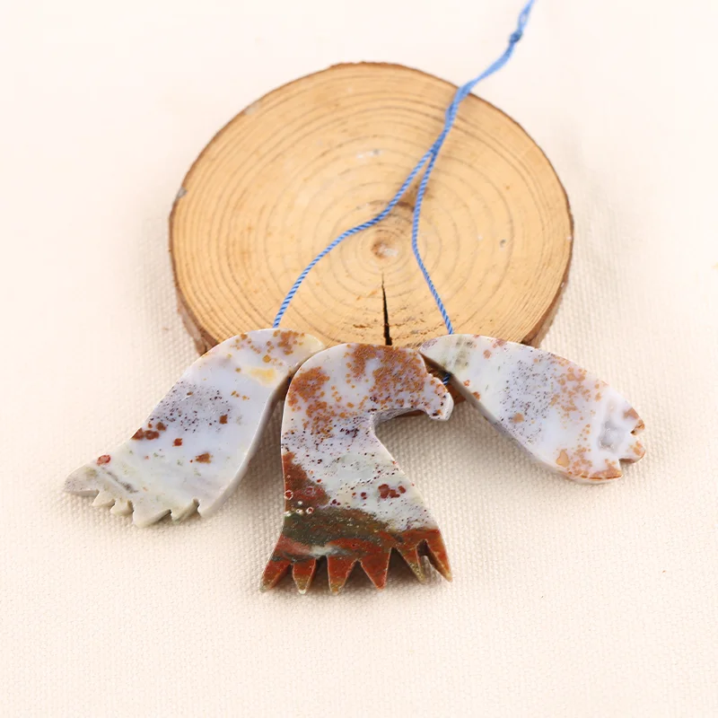 

Серьги из океанской яшмы с рейтингом AAA+, бусины для изготовления ювелирных изделий, бусины из натуральных камней ручной работы, камни для изготовления ювелирных изделий