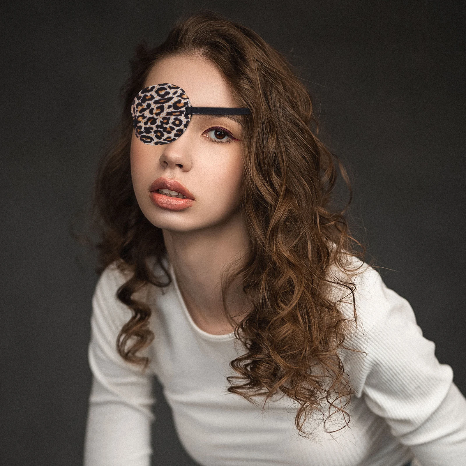 

6pcs Soft Eye Mask Adjustable Single Eye Patches for Adults Amblyopia Training Comfortable Breathable Protective Shades Black