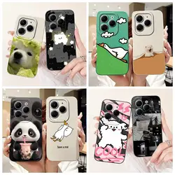 For Tecno Spark 20C Case Spark20 Pro KJ6 Cute Animals Carton Cover Soft TPU Phone Case For Tecno Spark 20 Pro Plus Spark20 Shell