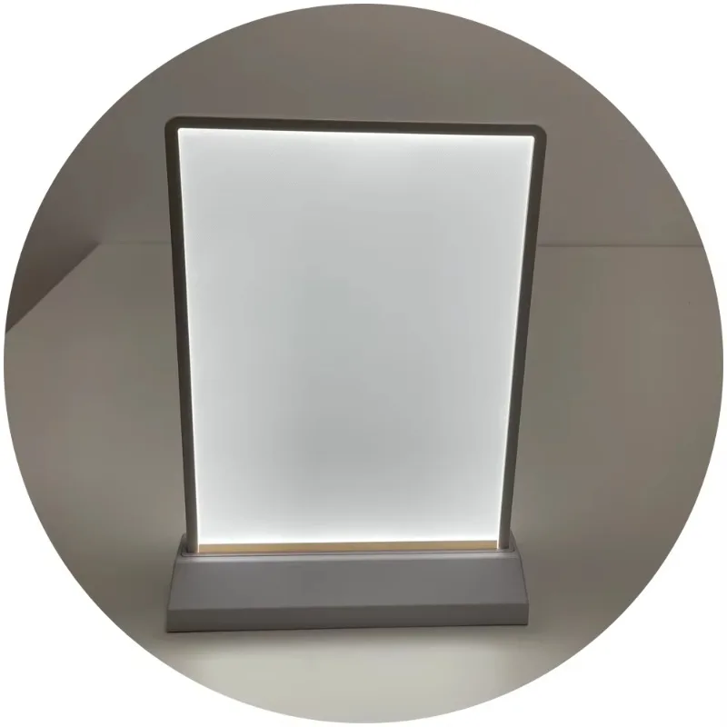 

Battery Charging Advertising Acrylic Restaurant Light Emitting Diode Light Box Menu Board Signage Poster Display Stand