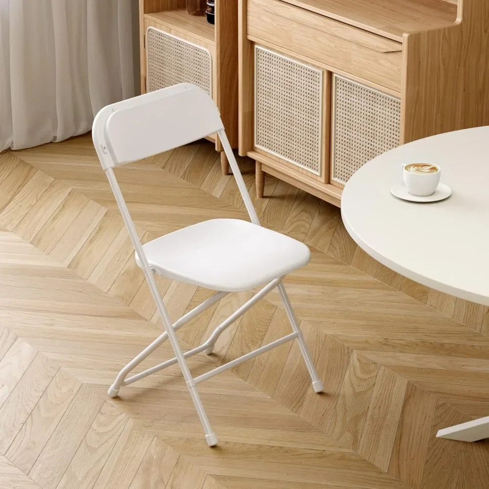 

Heavy-Duty Plastic Folding Chair – 300lb Capacity Steel Frame, Portable for Home, Office, Wedding & Indoor/Outdoor Events
