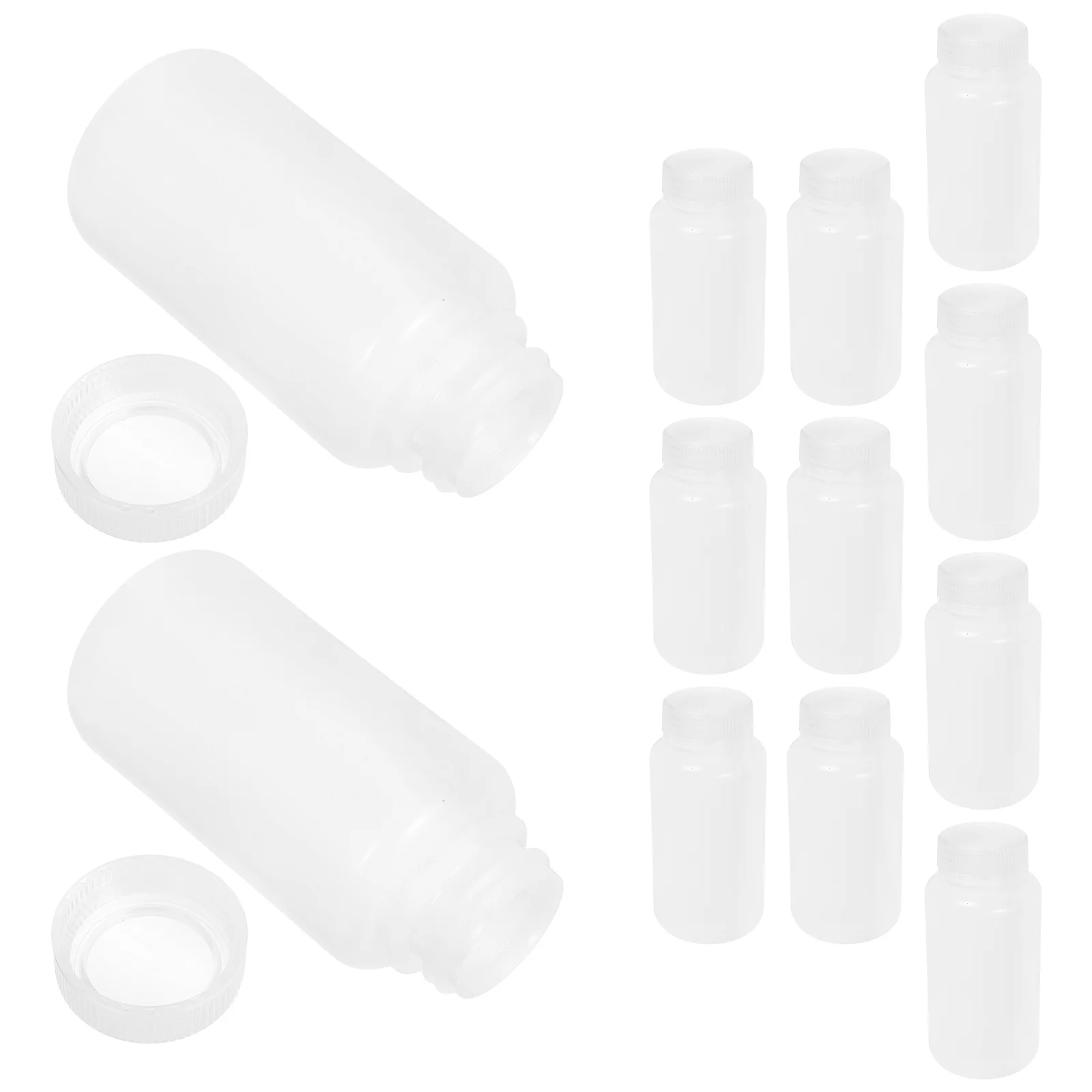 

12 Pcs Chemical Container Bottle Lab Reagent Laboratory Bottles Containers for Liquids Empty Plastic