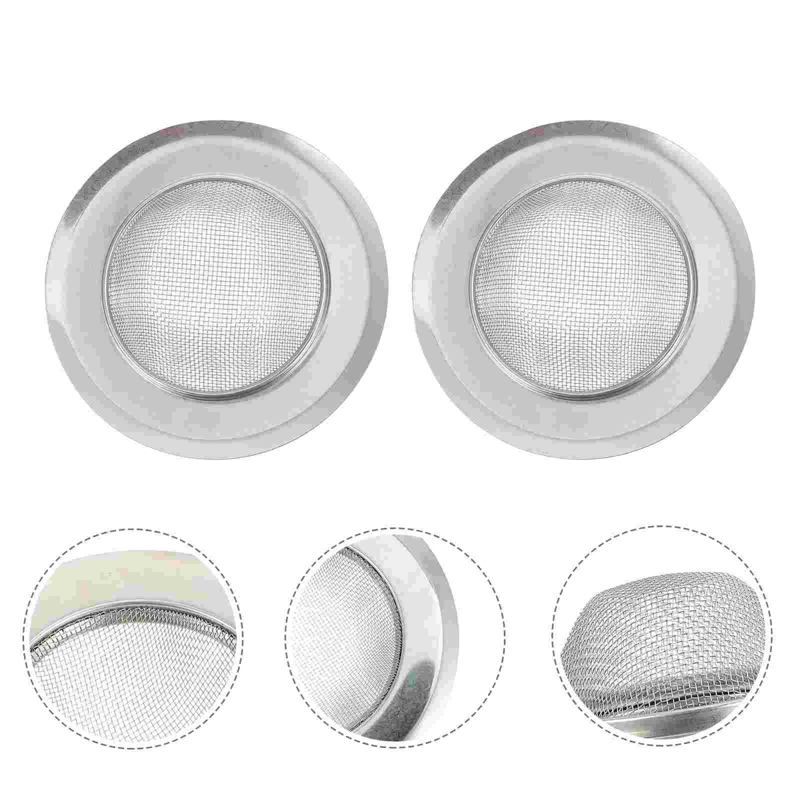 

2 Pcs Strainer Filter Drainer Basket Strainers for Kitchen Sinks 1100X700X350CM Silver