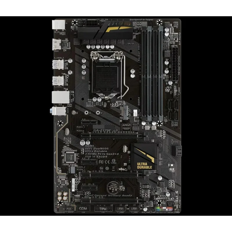 جديد محاصر لجيجابايت Z270P-D3 دعم I7 7700K DDR4 الذاكرة Z270 اللوحة الرئيسية
