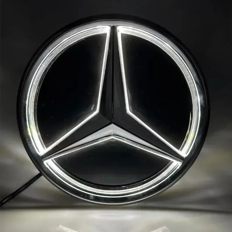 

Car Front Grill Logo Light mirror face LED Badge Emblem For Mercedes Benz W205 W218 W207 W176 W212 Luminous Decorative Light