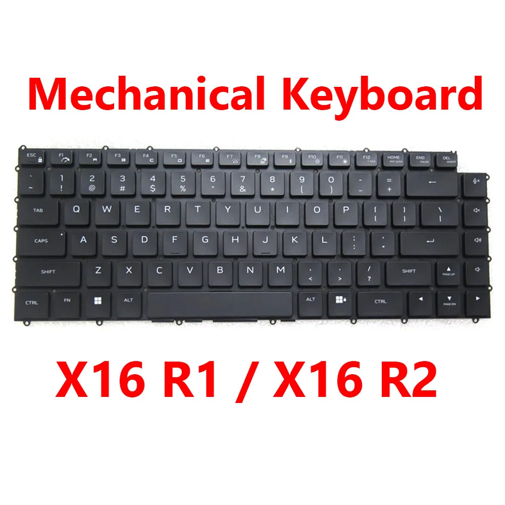 

Механическая клавиатура для ноутбука Alienware X16 R1/X16 R2 0W0XN5 W0XN5, английская, США, с RGB-подсветкой