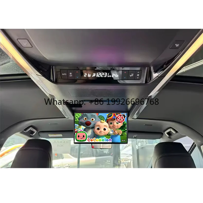 

Wholesale 14 Inch Special Car Roof Mount 4K IPS Flip Screen RGB Function USB Android WiFi Youtube Player for Alpard