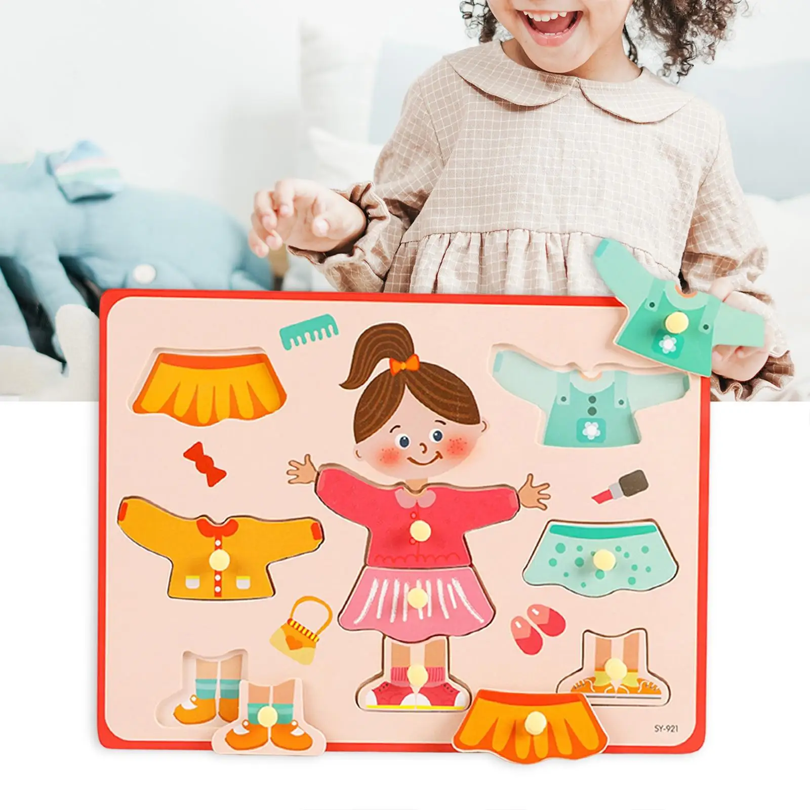 

Dress Up Toy Learning Activities Jigsaw Puzzle for Preschool Birthday Gift