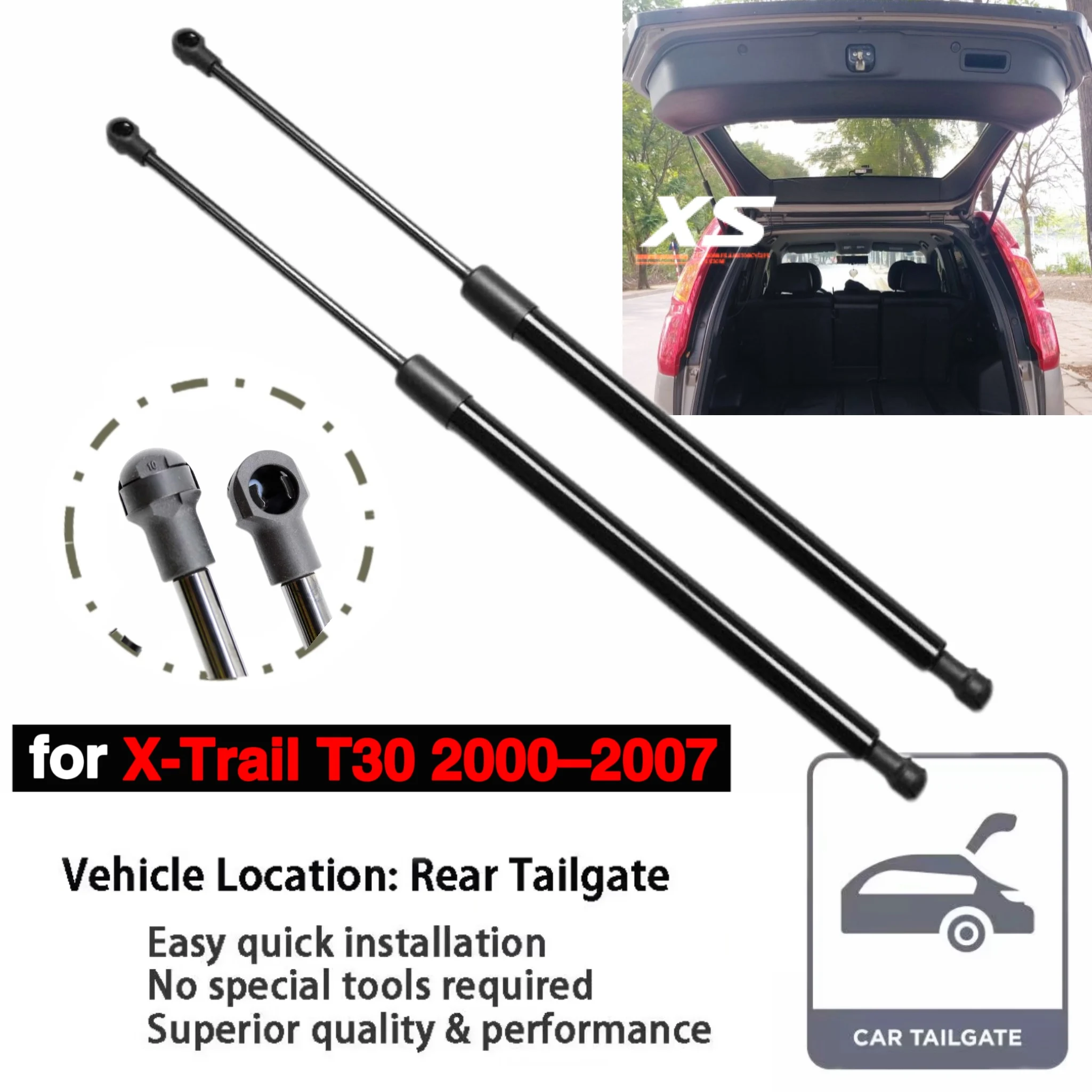 Rear Tailgate Struts For Nissan X-Trail T30 SUV 2000-2007 Trunk Boot Lift Supports Prop Rod Gas Spring Damper Shocks 90451-8H31A