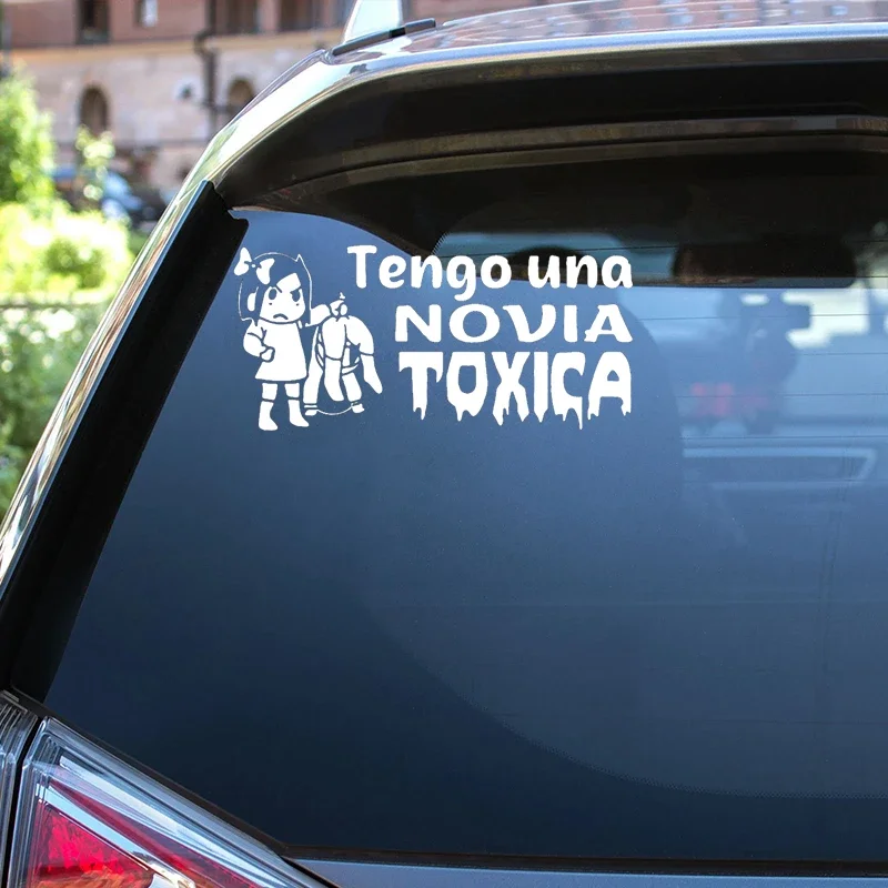 Tengo Una Novia Toxica Auto Stickers Vinyl Sticker Pegatinas Para Coche Auto Accessoires Kiezen Maat