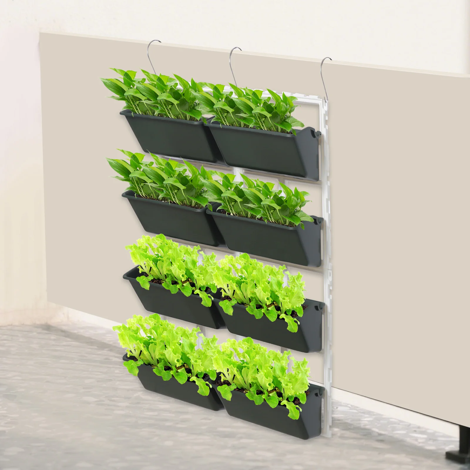 

Automatic Drip Irrigation Multi-Tier Planter Stand Horizontal Vertical Custom Splicing 79Lbs Strong Load-Bearing Capacity