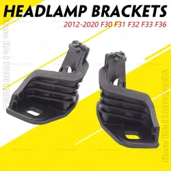 for 2012-2020 F30 F31 F32 F33 F36 BMW 3 4 Series Front Headlight Headlamp Support Brackets Holder 51647285597 51647285598