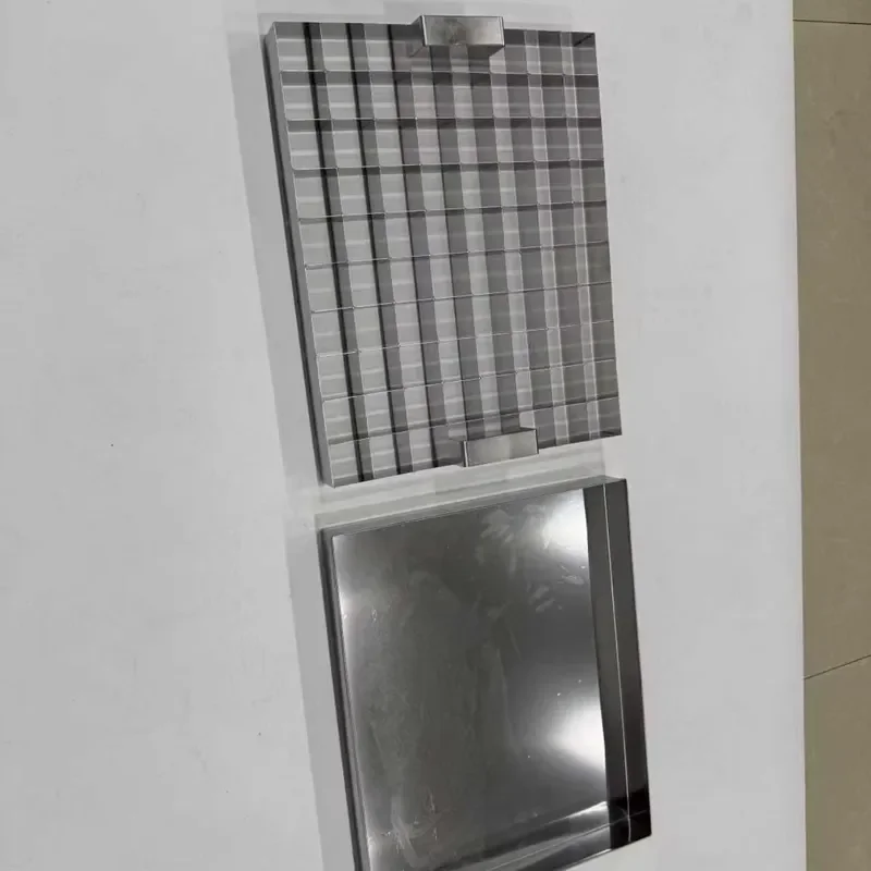 Custom food grade stainless steel square cake divider for cutting pastries, cookies, scones, brownies, fudge