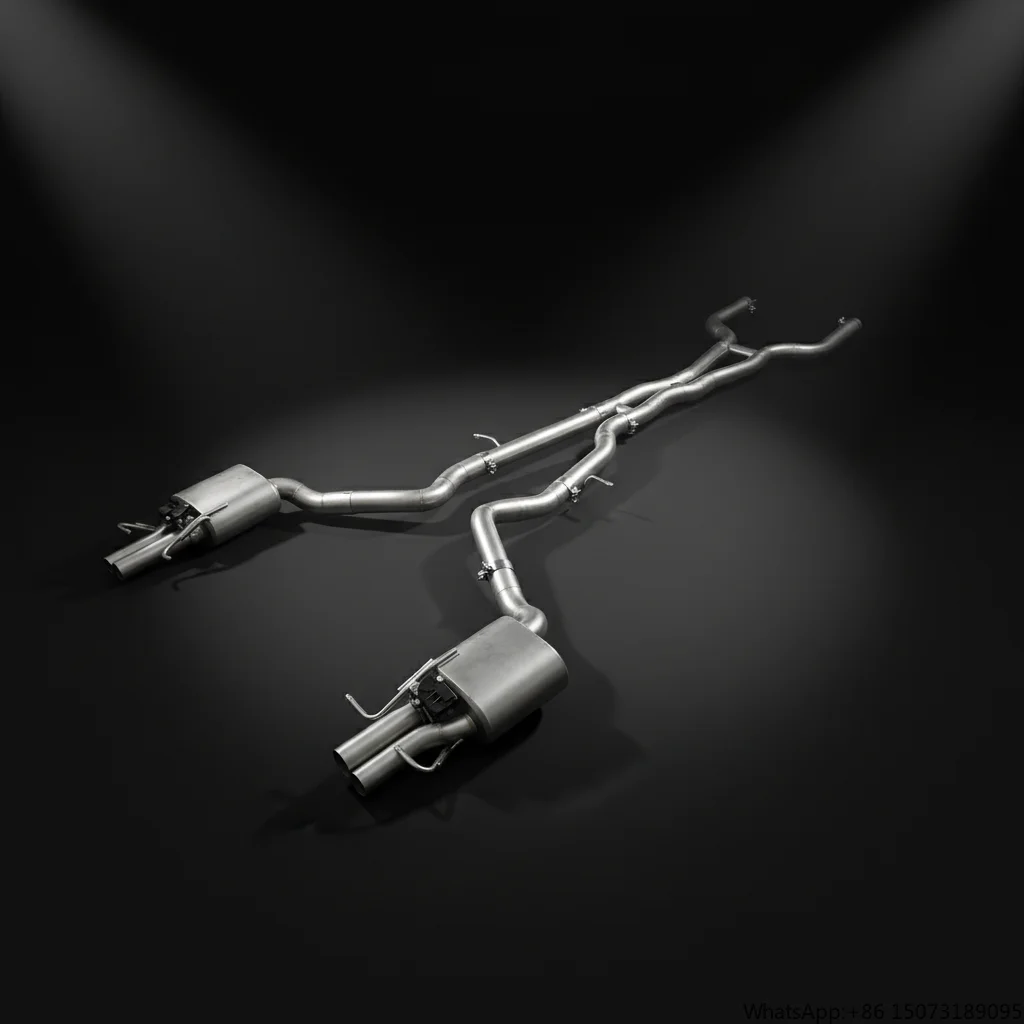 Escapamento Valvetronic CSZ para Mercedes-C63 C63S W205 4.0TT, Tubos de Escapamento Catback com Válvula em Aço Inoxidável