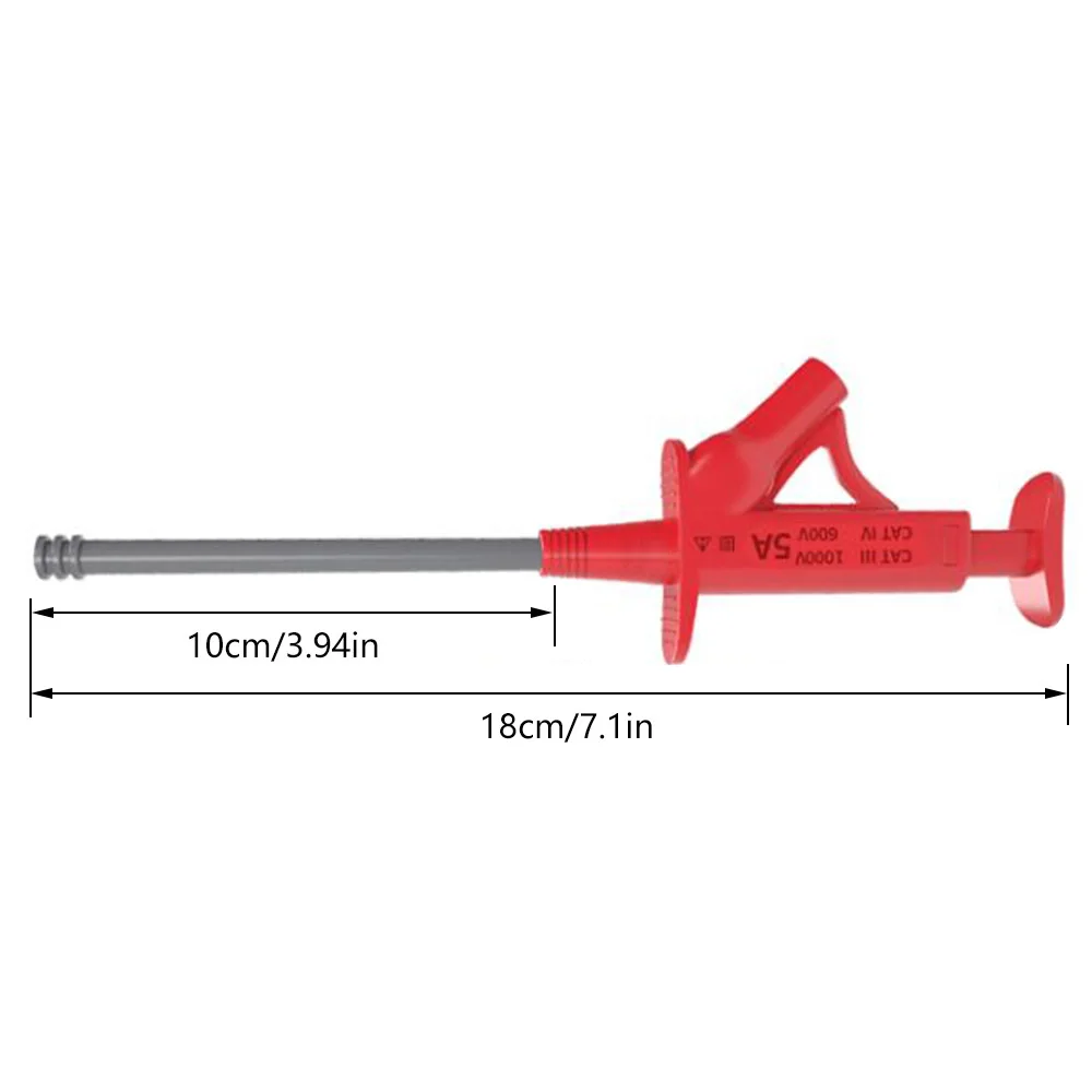 1PCS Multifunctional Insulated Quick Test Hook Clip 1000V Electric Flexible Testi Probe Instrument Accessories