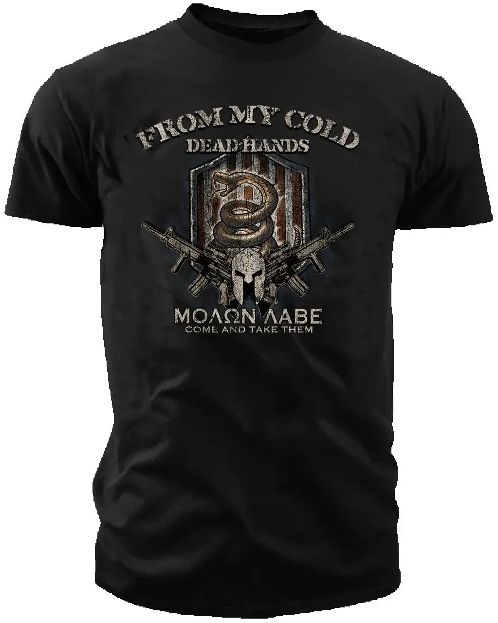 From My Cold Dead Hands. 2nd Amendment Molon Labe T-Shirt 100% Cotton O-Neck Summer Short Sleeve Casual Mens T-shirt Size S-3XL