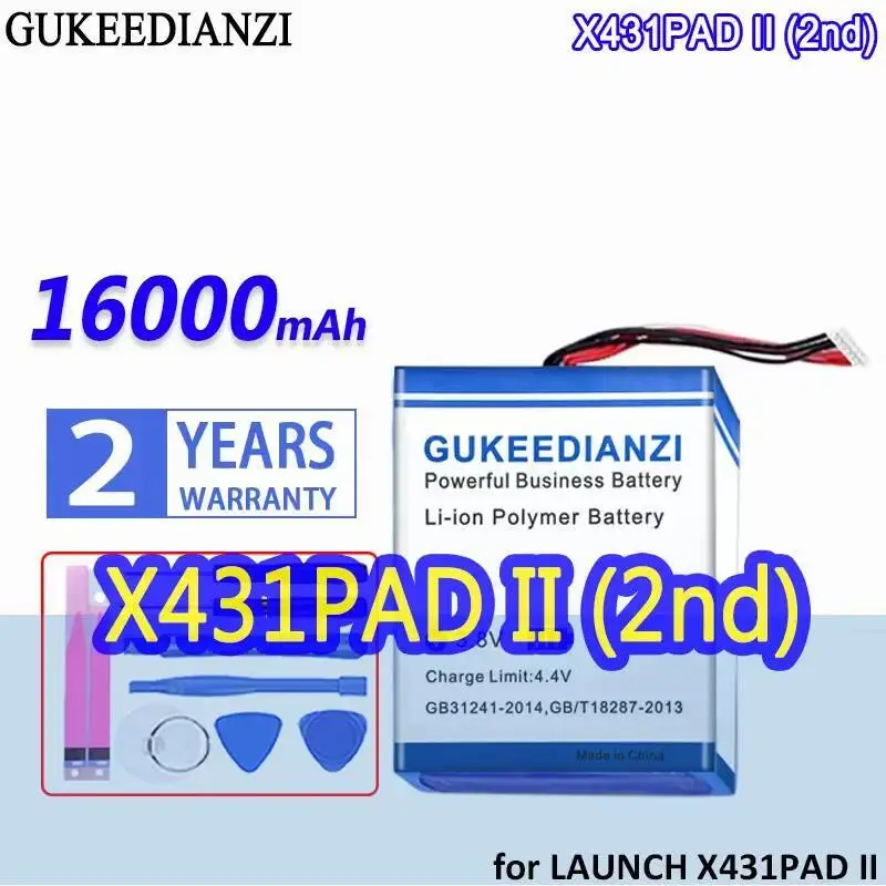 X431PAD II 2-го поколения 16000 мАч для запуска X431 Pad 2, экологически чистая автомобильная диагностическая батарея для планшета