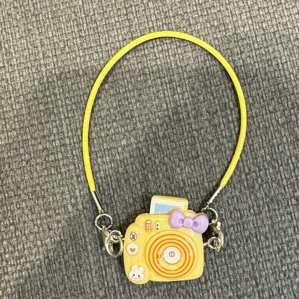 6 stks Fantasiespel Poppenhuis Mini Camera Foto Prop Poppenhuis Pop Simulatie Camera Speelgoed Cartoon Miniatuur Camera Model