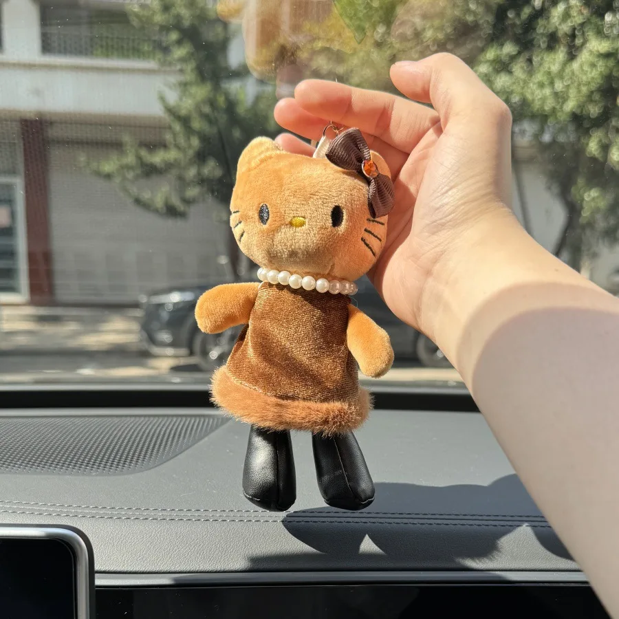 Cartoon For Kt Plush Keychain Bag Accessory Cute Girl Christmas Gift Doll Bag Charm Keychain Doll Toy