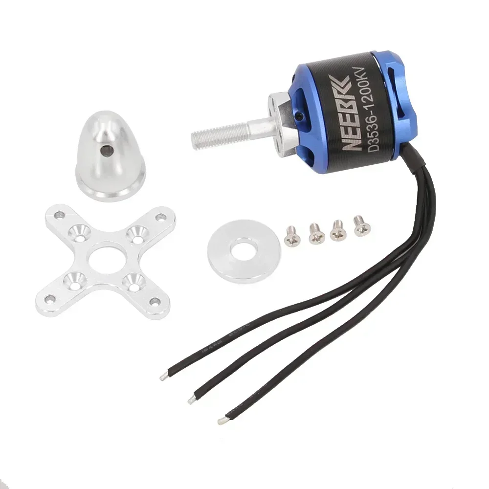 NEEBRC-Motor sem escova para RC FPV Racing Drone, Quadcopter de asa fixa, Parte do planador do avião, 3536, 1200KV, 2-4S, Carga 1580g, 1 4Pcs