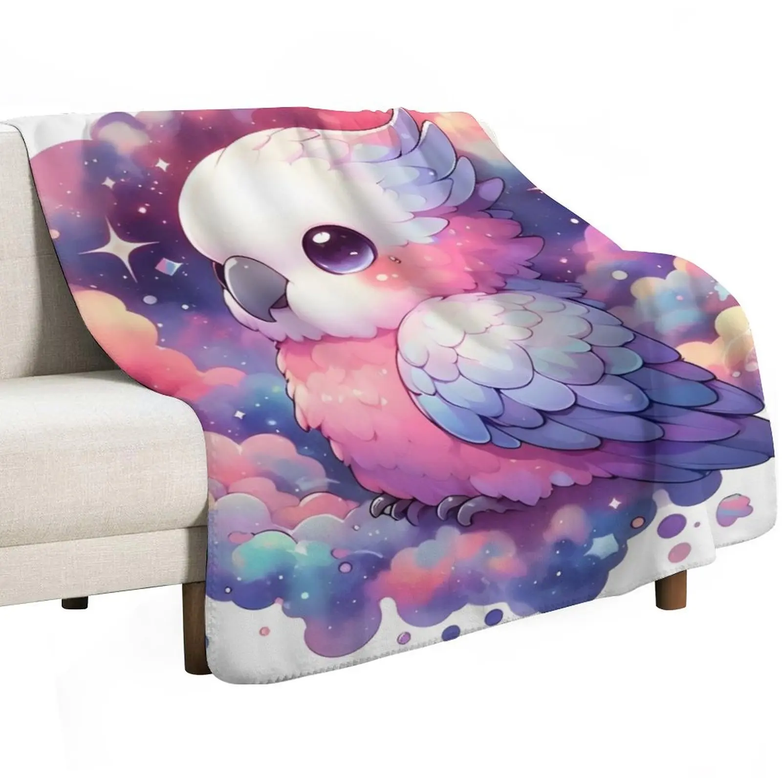 Galah Pearrot Chibi Animal Australia Throw Blanket Hairys Tourist Thermal Luxury Brand christmas gifts Beautifuls Blankets