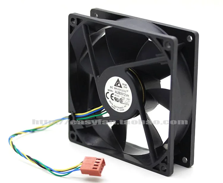 brand new DELTA AUB0912VH 9025 4PIN PWM high air volume cooling fan