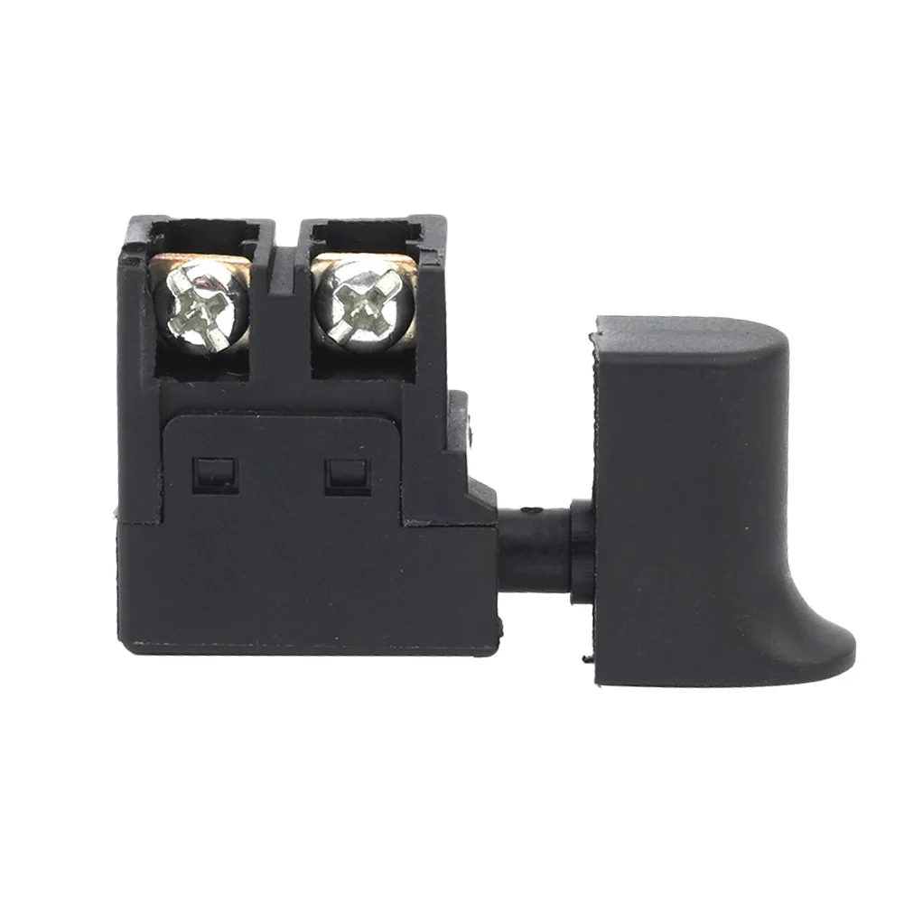 Button Electric Drill Switch SPST Type Marble Machine Planer Plastic Regulating Trigger Black Control Knob Lock On