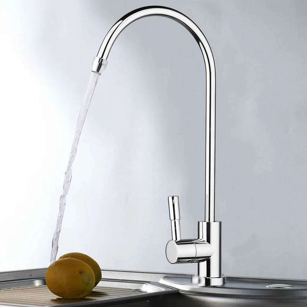 1/4 Inch Stainless Steel Faucet Kitchen Water Filter Faucet Ro Drinking Water Filter Faucet Reverse Osmosis System Sink Tap