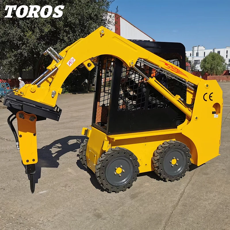 Earth-moving Machinery Cheap skid steer mini loader mini skid steer loader attachments for sale prices