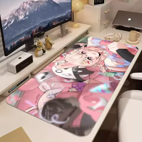 Anime girls pipkin pippa Fujikura Uruka Mouse Pad Abstraction Art Gaming Mousepad Gamer Computer Accessories Non-Slip Desk Mat